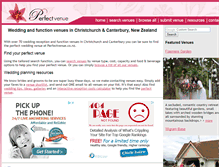 Tablet Screenshot of perfectvenue.co.nz